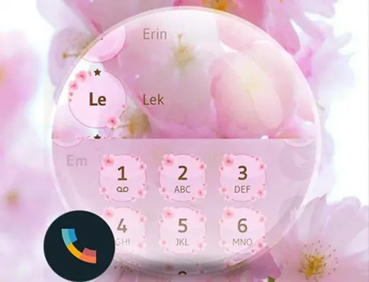 Theme Dialer Love Sakura android App screenshot 0