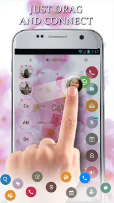 Theme Dialer Love Sakura android App screenshot 3