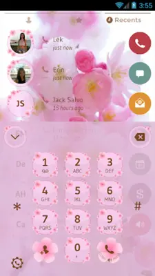 Theme Dialer Love Sakura android App screenshot 4